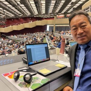 Dr. Steve Wong at COP to the Basel Rotterdam Stockholm Conventions, Geneva May 2023